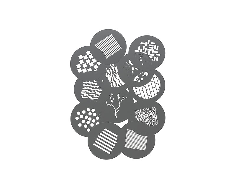 Gobo set for optical snoot